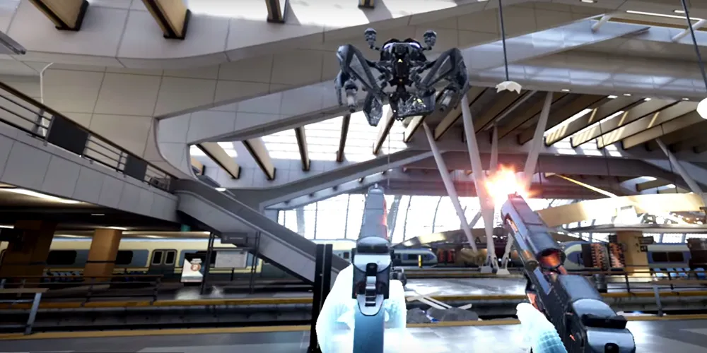 Check out the Epic trailer for "Bullet Train" the first FPS for Oculus Touch