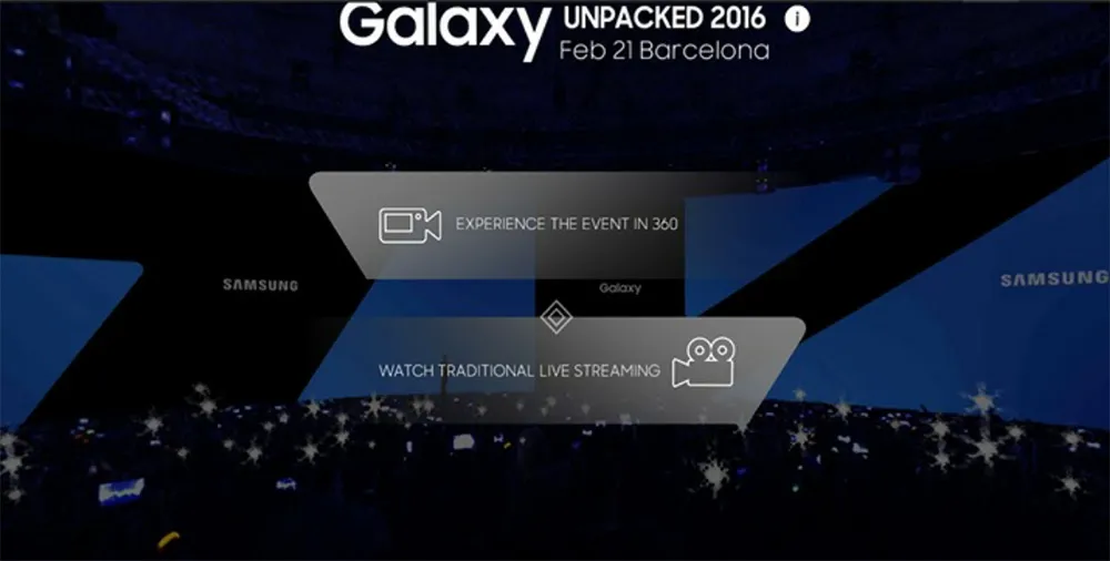 Samsung Streaming Mobile World Congress 'Unpacked' Live To Gear VR (UPDATE)
