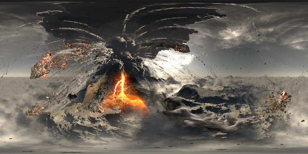 This 360 Video of Erupting Volcanoes is an Absolute Blast