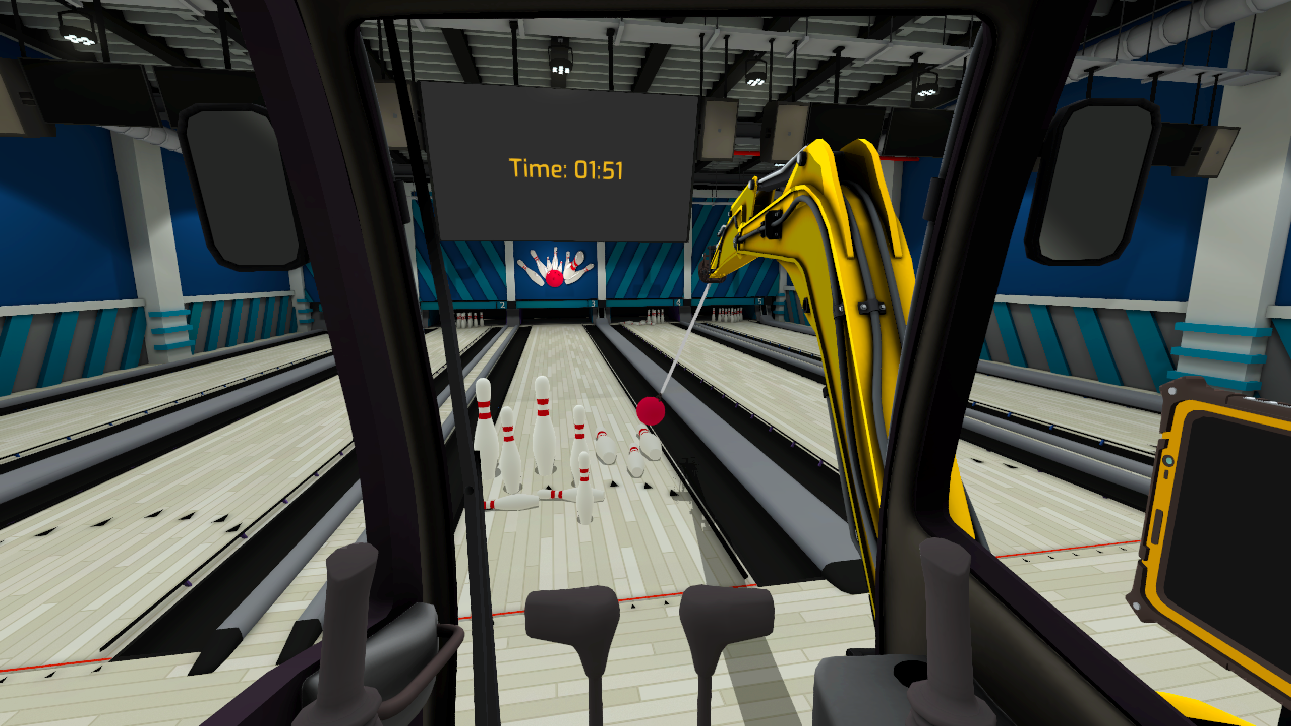 DIG VR bowling screenshot