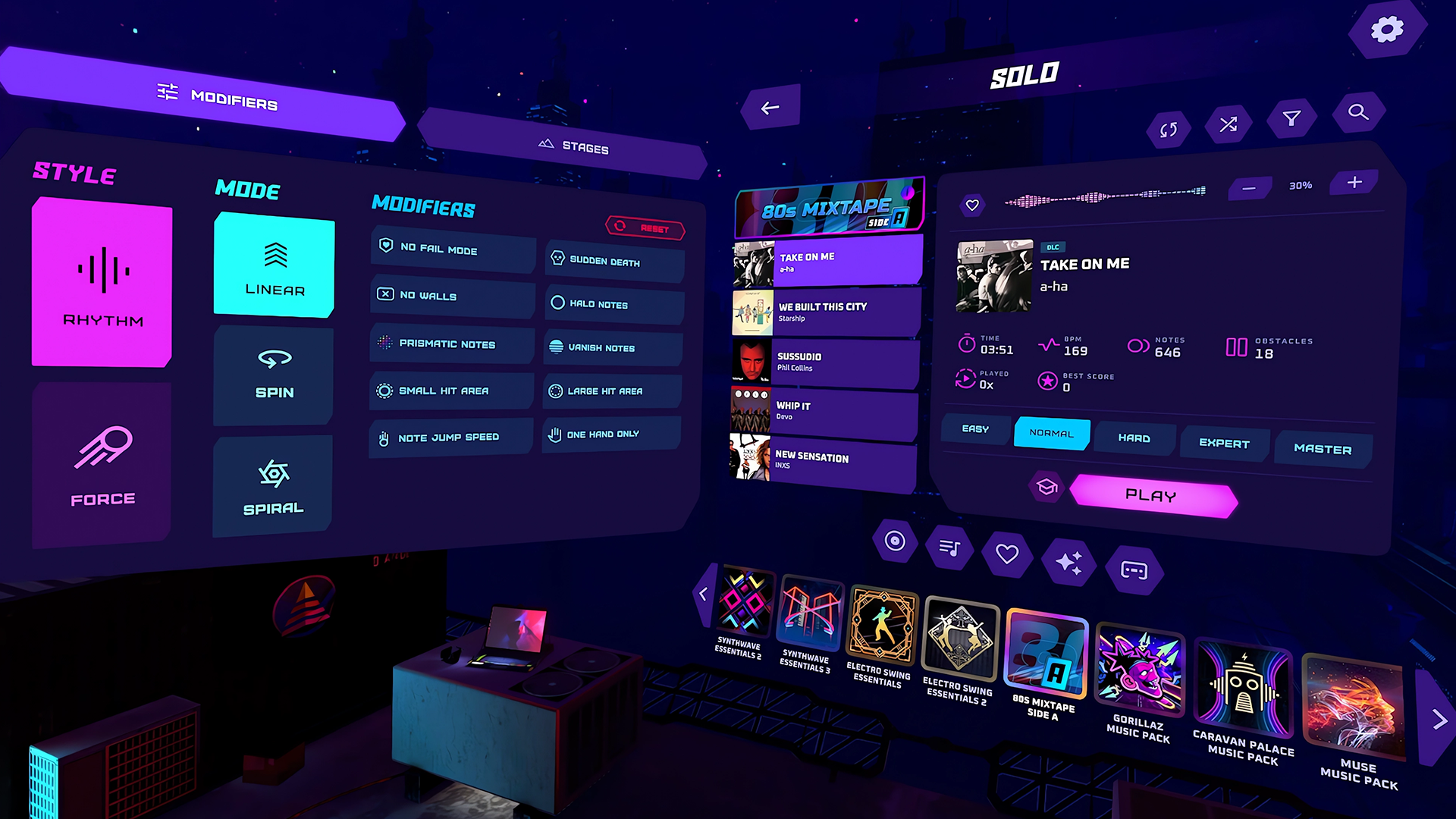 Synth Riders Overhauls User Interface In Latest Update