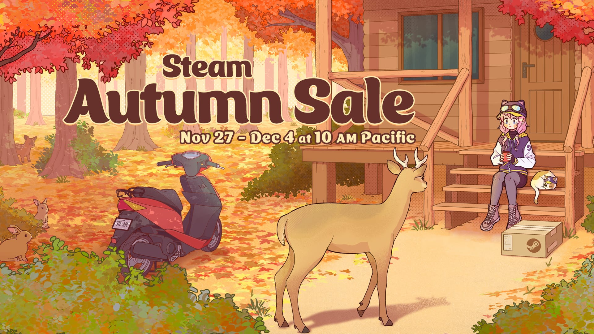 Promotional art for the Steam Autumn Sale 2024