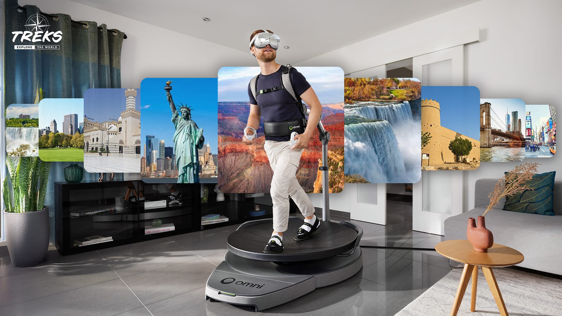 TREKS Is A New Tourism App For The Omni One VR Treadmill