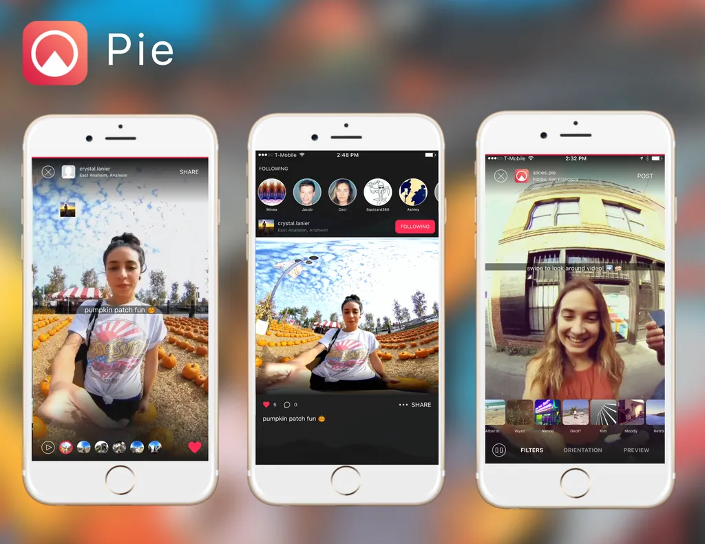 Easily Create and Share 360-Degree Videos With Pie App