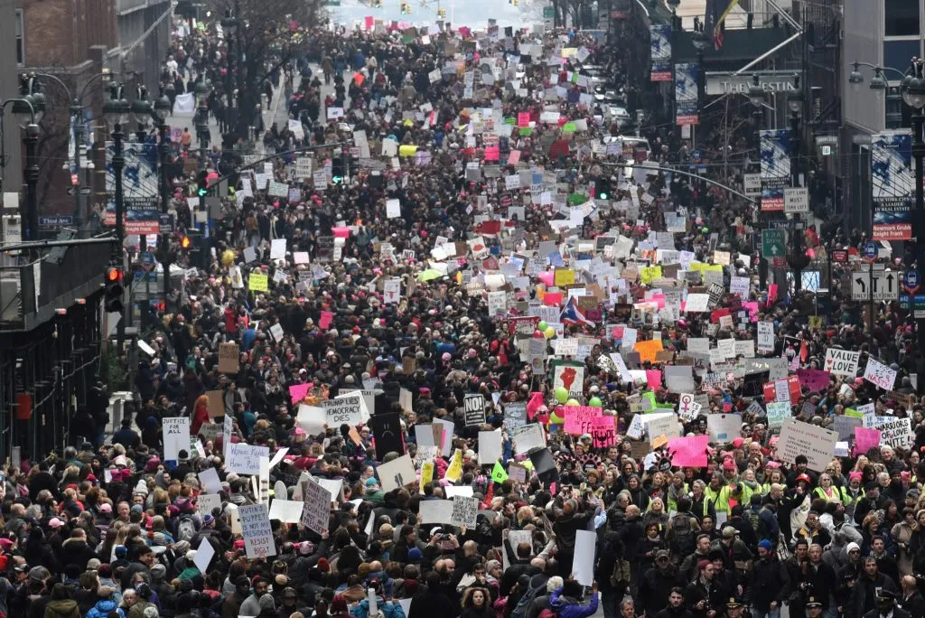 360 Video: Watch Over 500,000 People March In Support Of Women's Rights