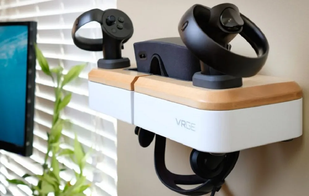 This VR Headset Charging Dock Helps You Organize Cluttered Desk Space