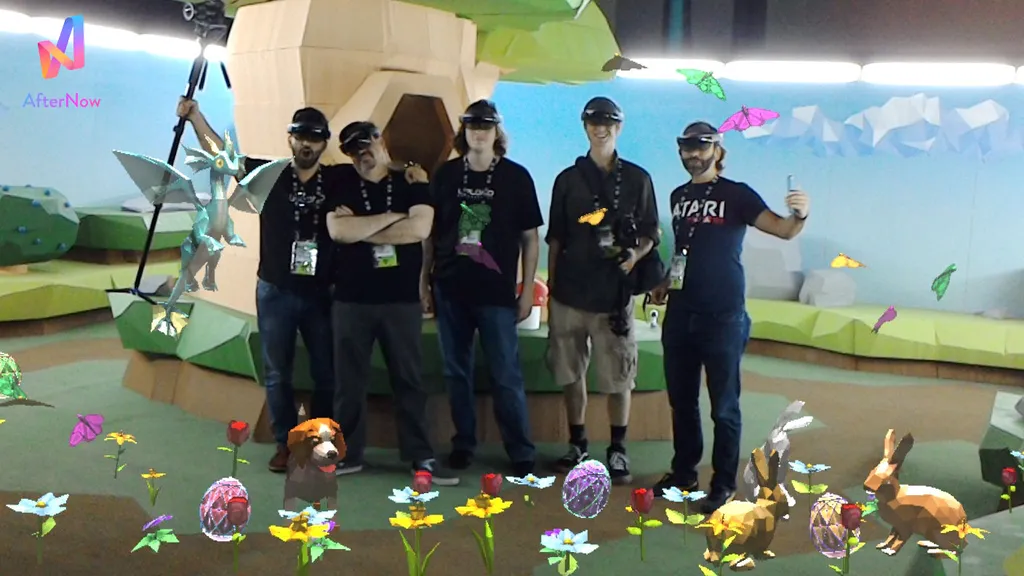 We Went On An AR Easter Egg Hunt At VRLA Using Microsoft's HoloLens