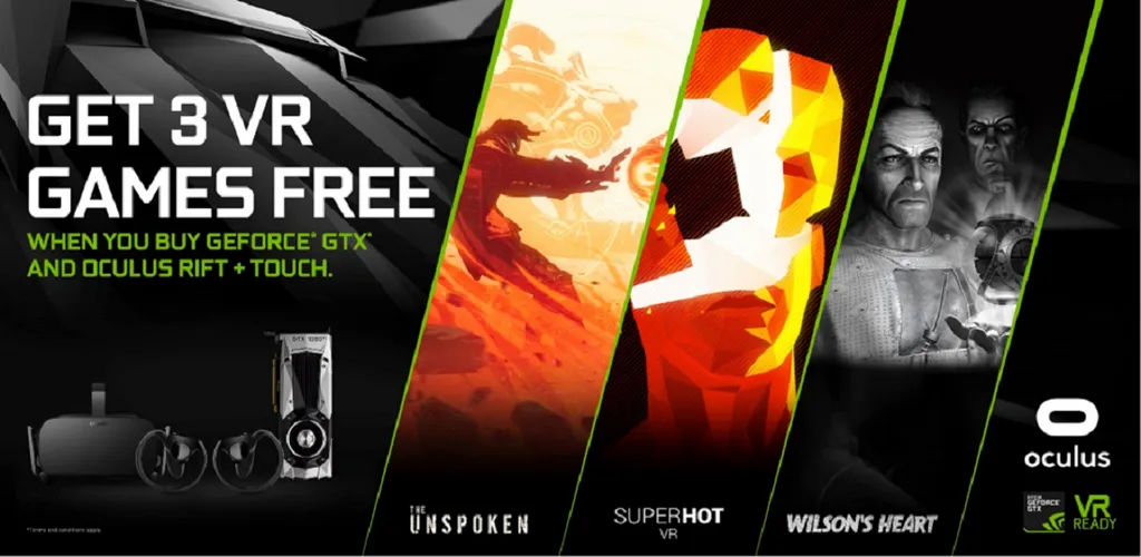 NVIDIA Offers Three Free VR Games With Select New Hardware