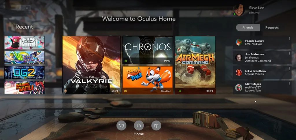 Oculus Update Lets You Launch SteamVR Apps And Other Third Party Software From Home