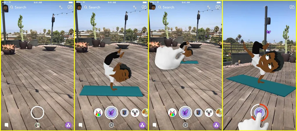 Snapchat Adds AR User Avatars Through Bitmoji