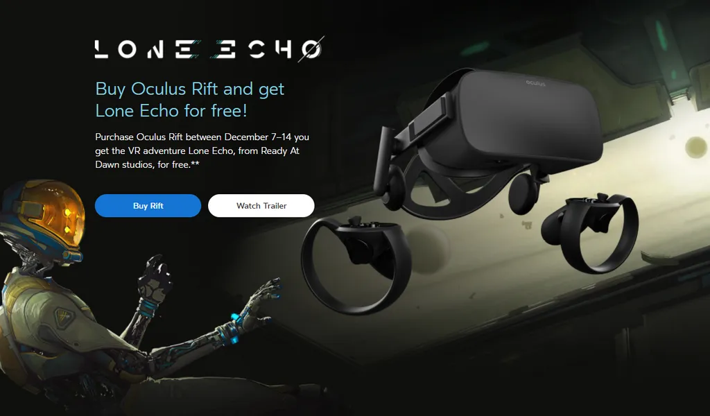 Buy A Rift Before Dec. 14 And Get Lone Echo For Free