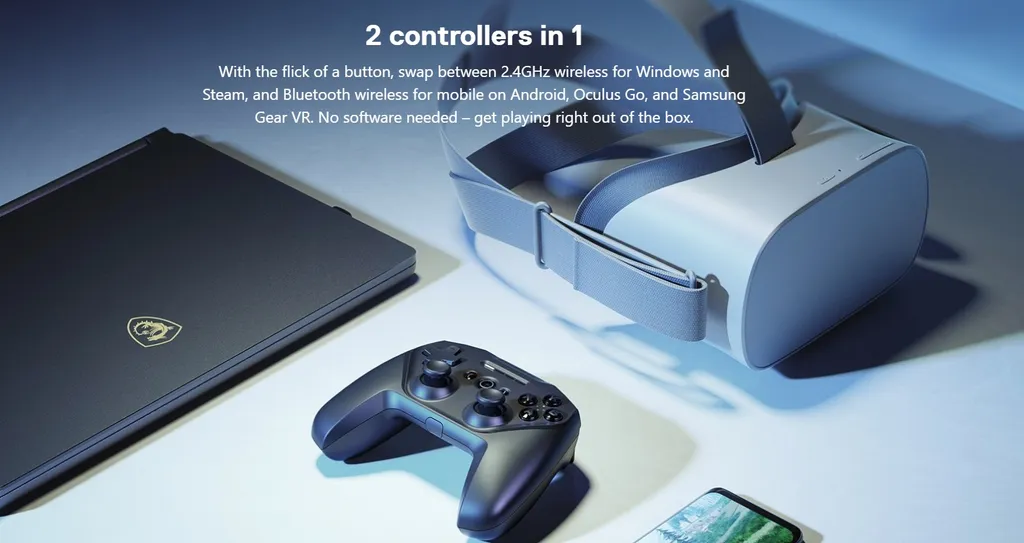 SteelSeries Stratus Duo Is A Sleek New Oculus Go Gamepad