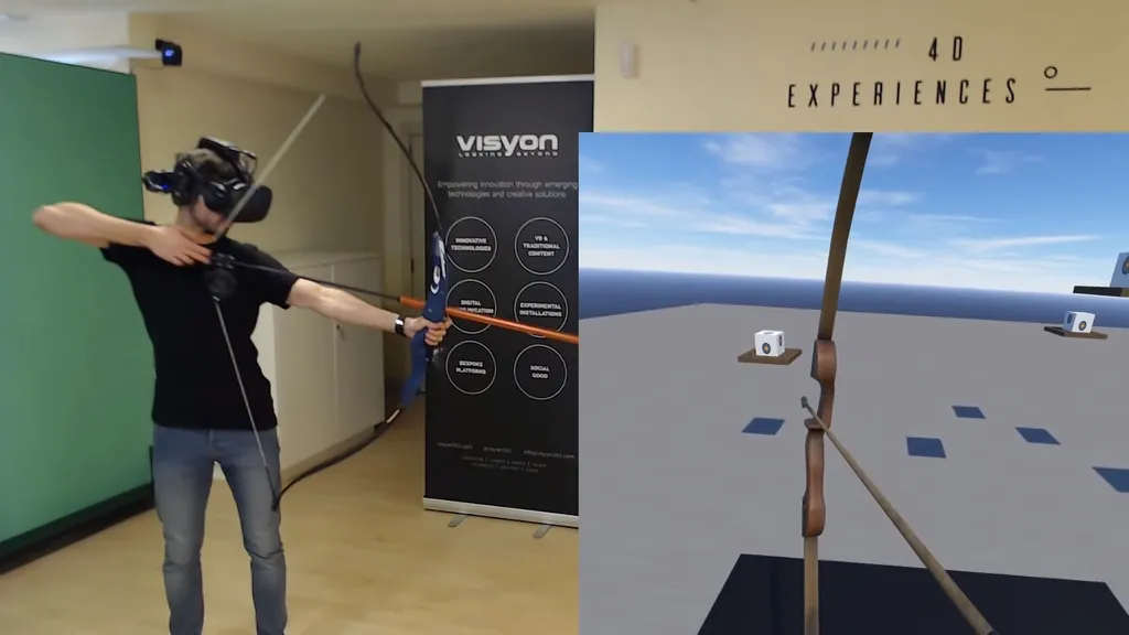 This VR Archery Demo Uses Vive Trackers For Realistic Handling