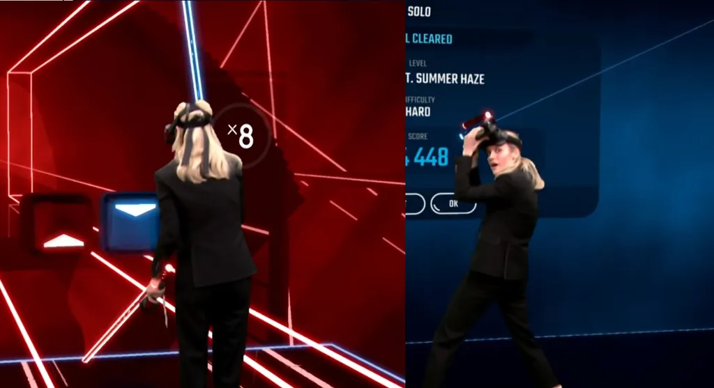 Thanos Should Be Terrified Of Brie Larson's Beat Saber Skills