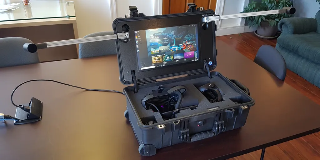 This Portable Oculus Rift Rig Goes From Folded To Ready In 'Under 60 Seconds'
