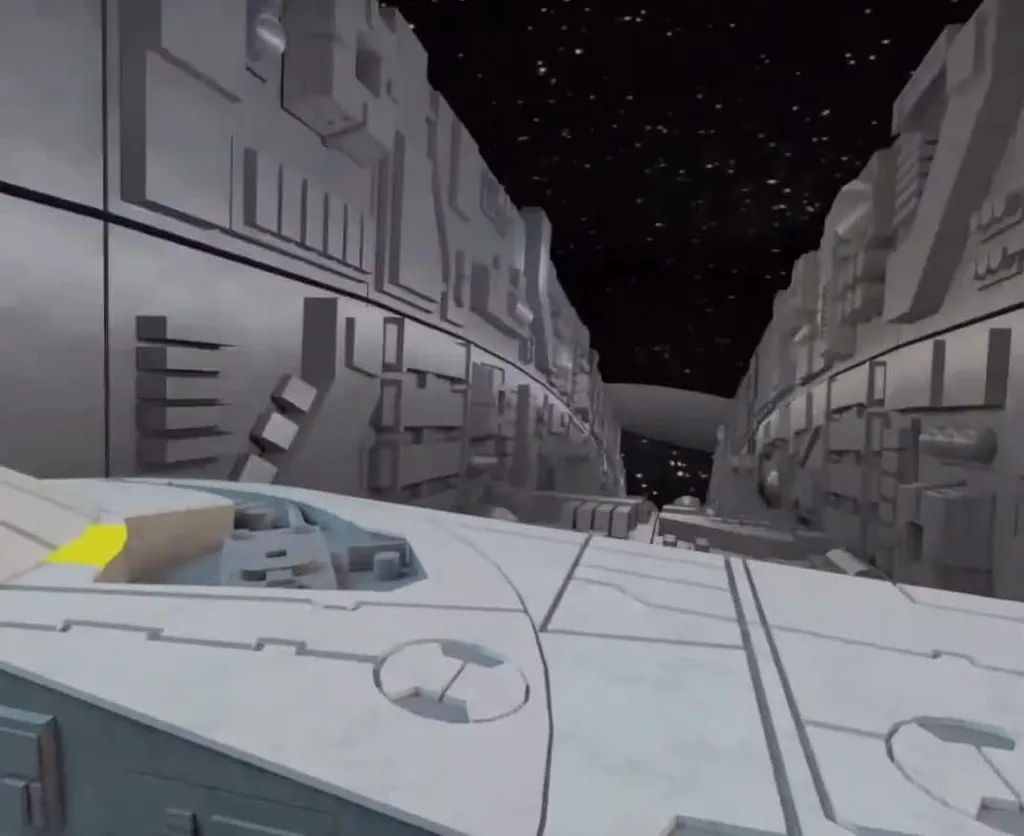 Animated Custom Quest Home Flies Through The Star Wars Trench Run