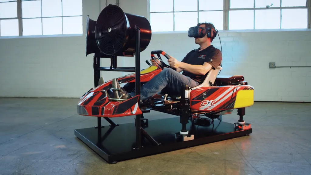 Check Out This Amazing VR Motion Kart Simulator With Haptics