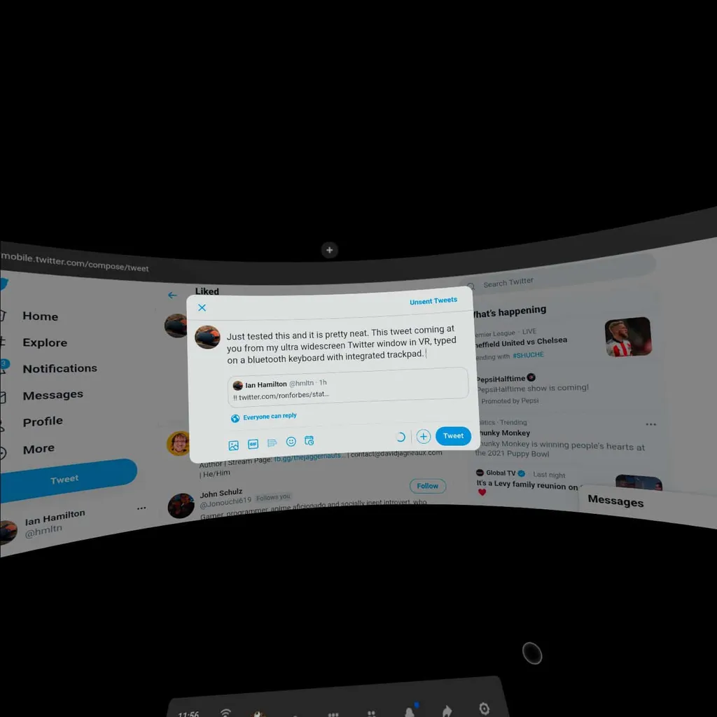 Oculus Quest v25 Adds Resizable Browser Windows & Bluetooth Mouse Support