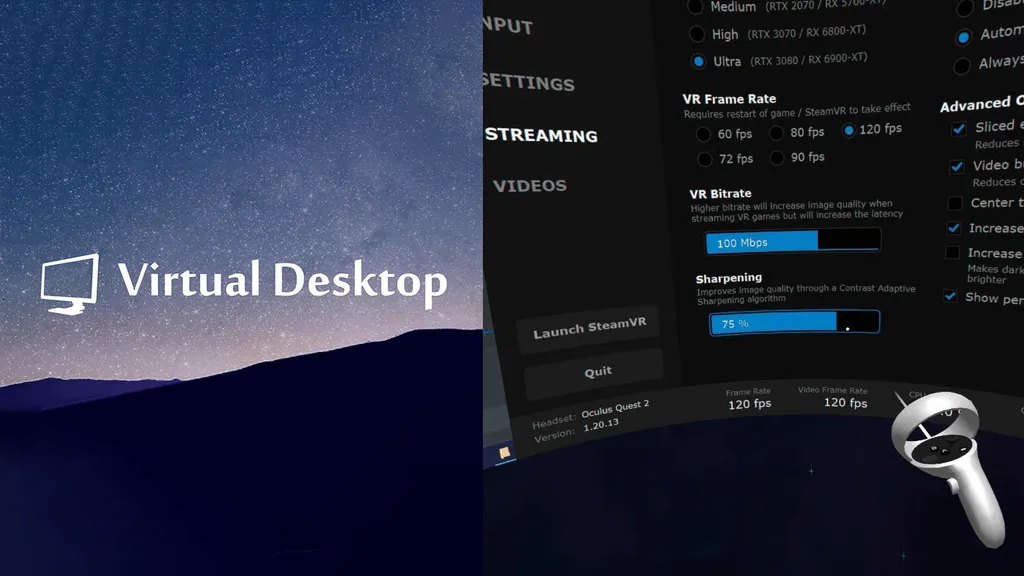 Virtual Desktop PC VR Streaming Adds New Sharpening Feature
