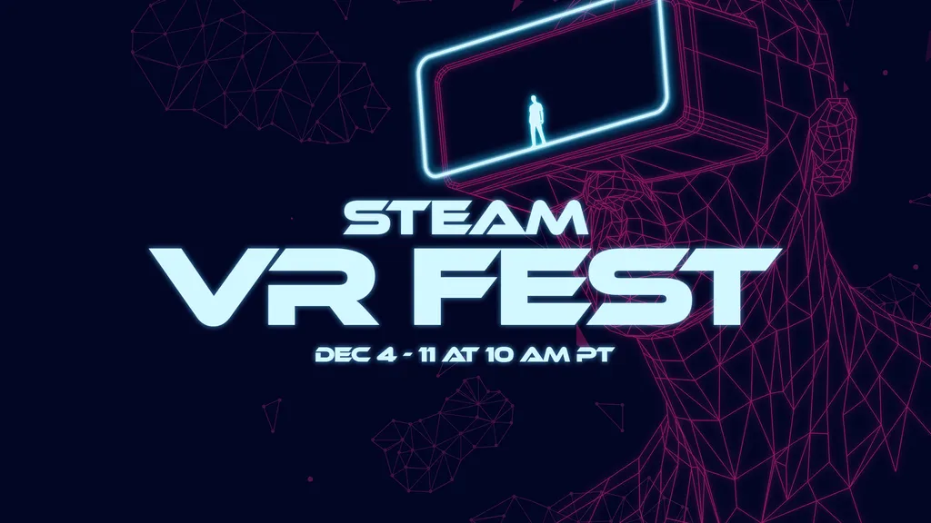 Steam VR Fest - text says "December 4 until December 11 at 10am Pacific Time"
