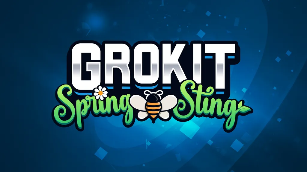 Grokit Spring Sting logo