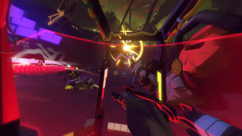 UNDERDOGS combat image of a mech punching enemies.