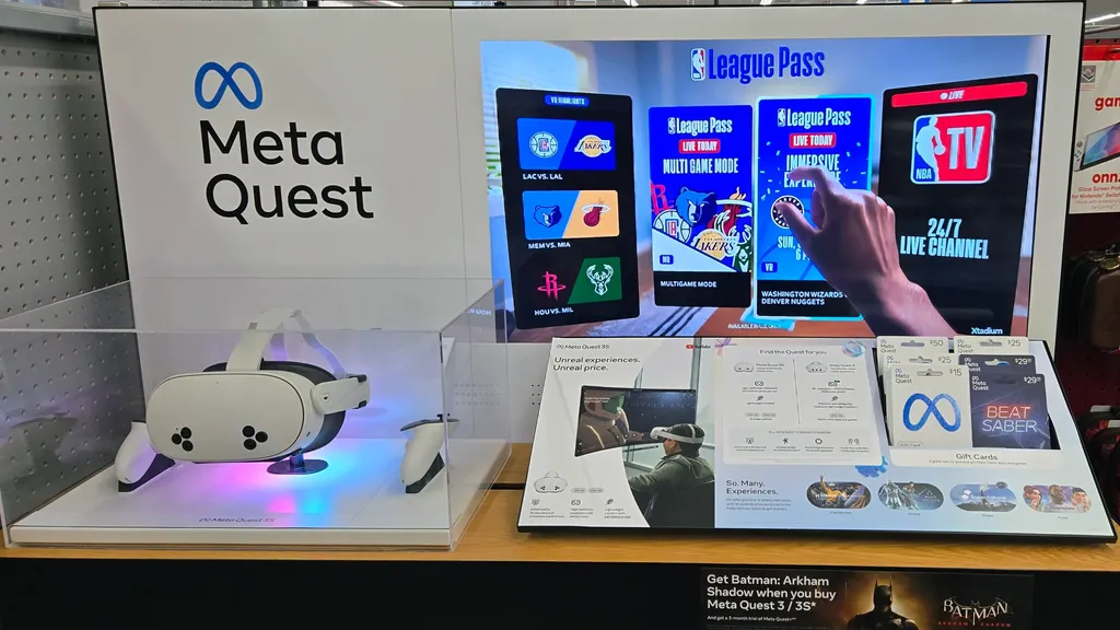 Walmart Quest 3S Display Reveals Resolution, Controllers, Included Batman: Arkham Shadow