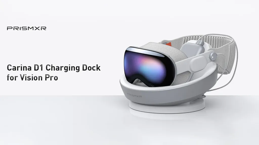 PrismXR Made An Elegant Charging Dock For Apple Vision Pro