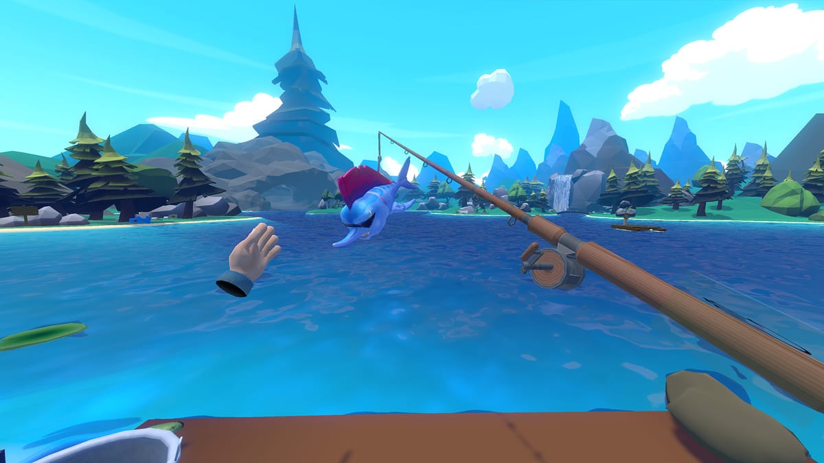 CATCHING WEIRD FISH IN VR!  Crazy Fishing (Oculus Rift) 