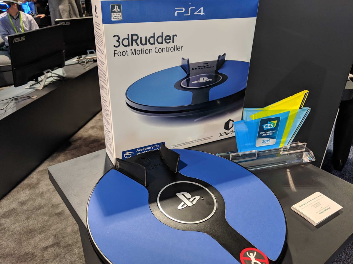 CES 2019 3DRudder On PSVR Turns Your Feet Into An Analog Stick