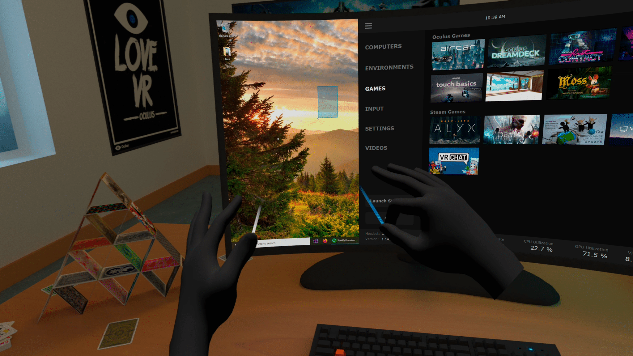 Virtual Desktop on Meta Quest, Quest VR Games